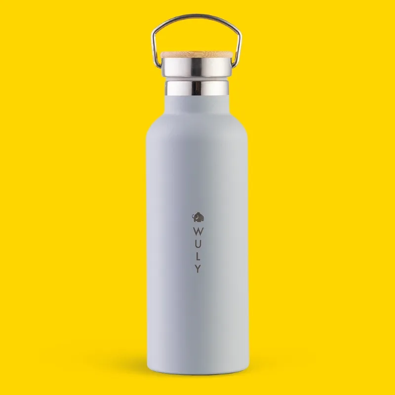 Slim_bottle_500_grey_front Slim bottle 600ml - Image 1